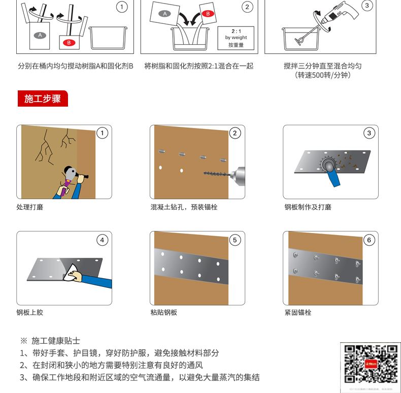 包钢沙依巴克粘钢加固施工过程